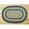 Capitol Earth Rugs Breezy Blue-Taupe-Ivory Oval Rug 03-362